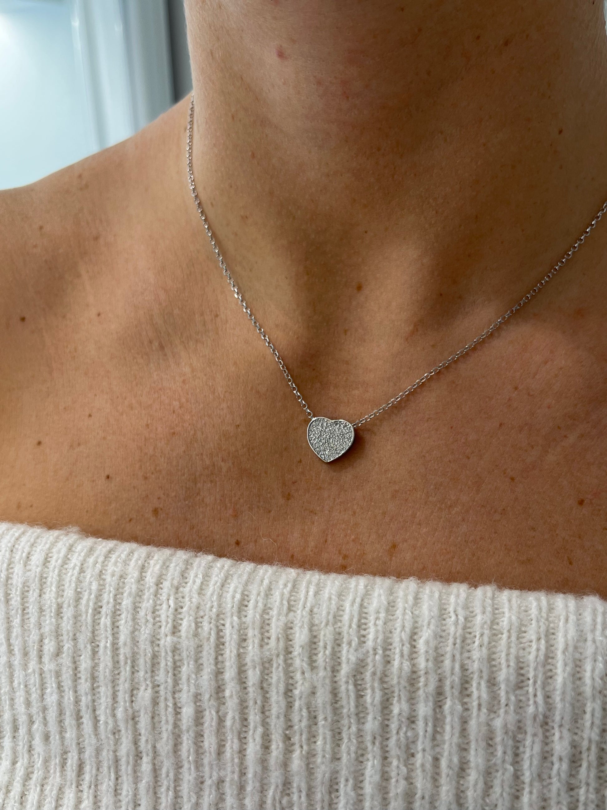 COLLANA CUORE PAVÈ