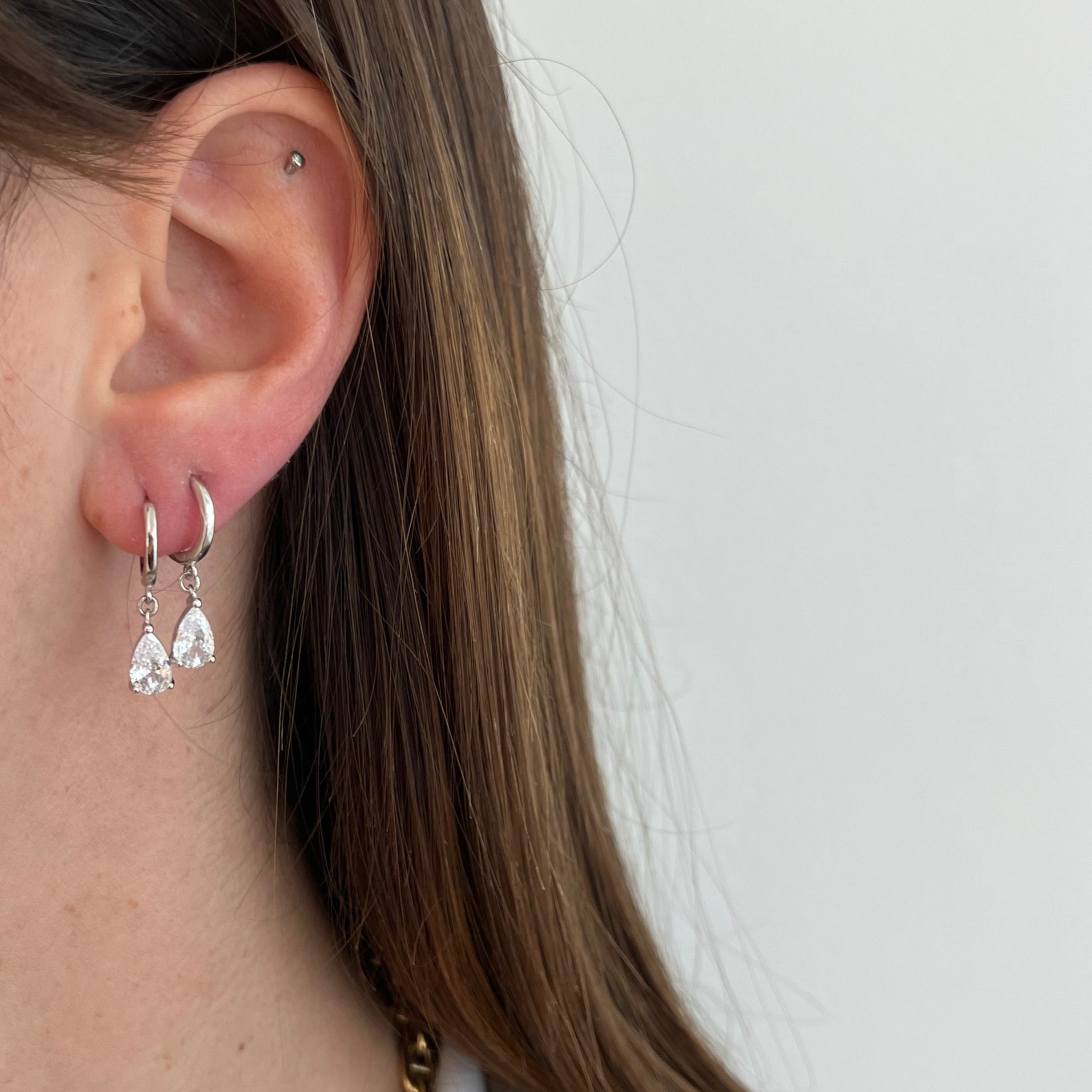 ORECCHINI CERCHIETTI DROP