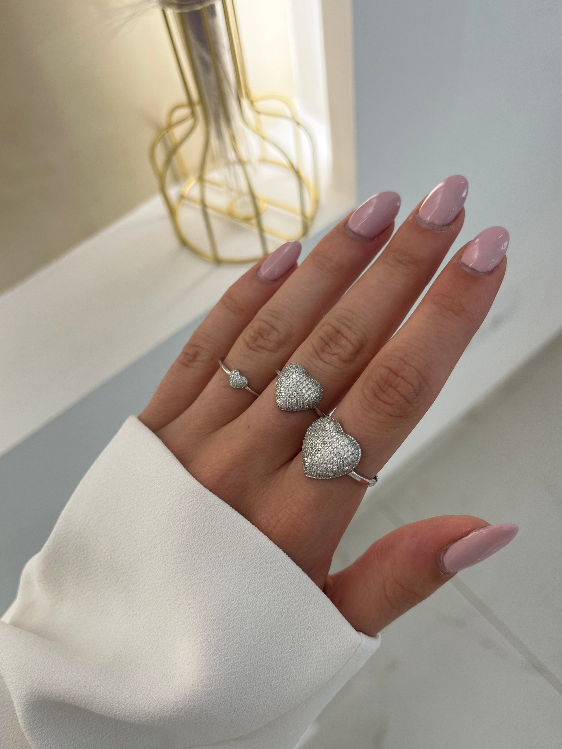 ANELLO CUORE PAVÉ