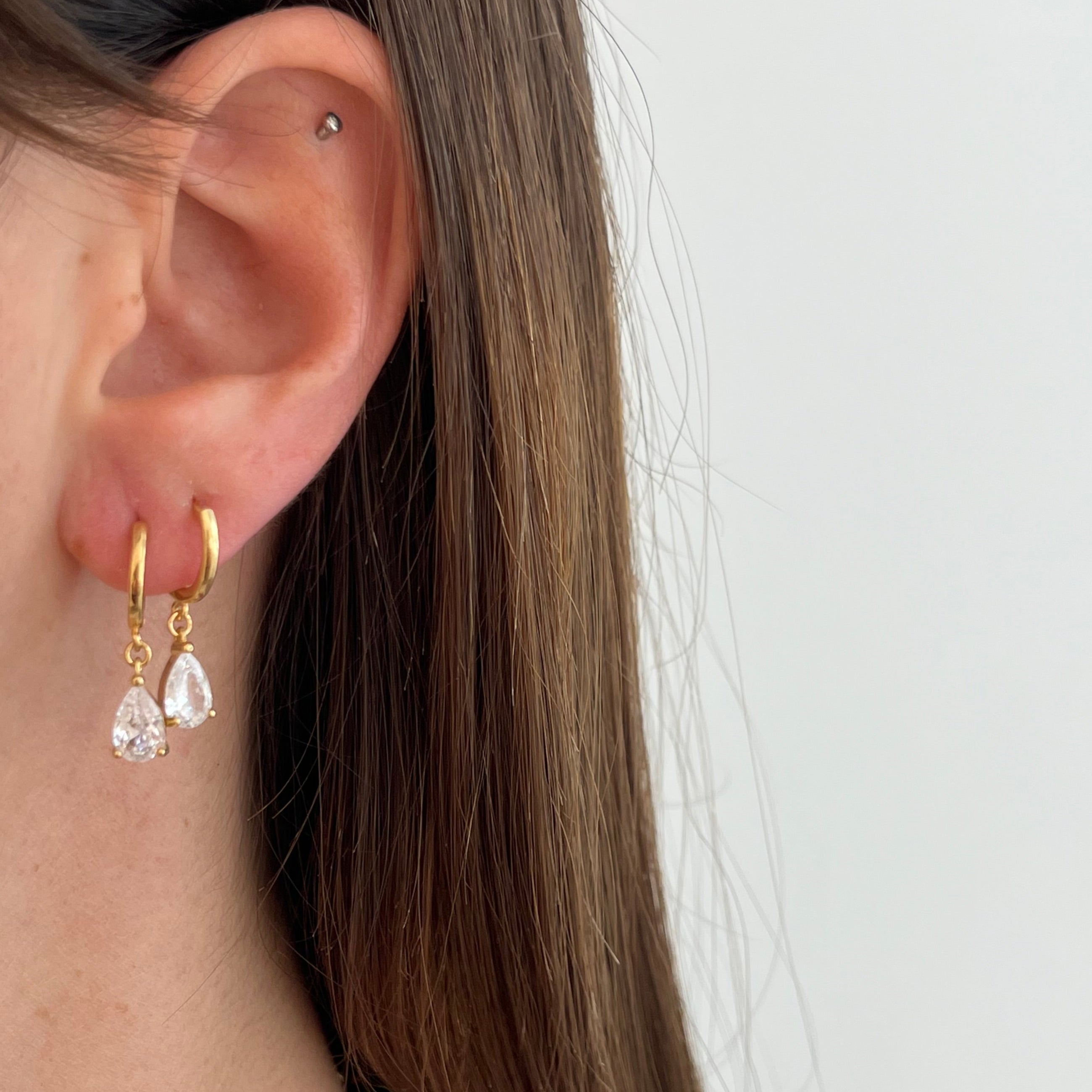 ORECCHINI CERCHIETTI DROP