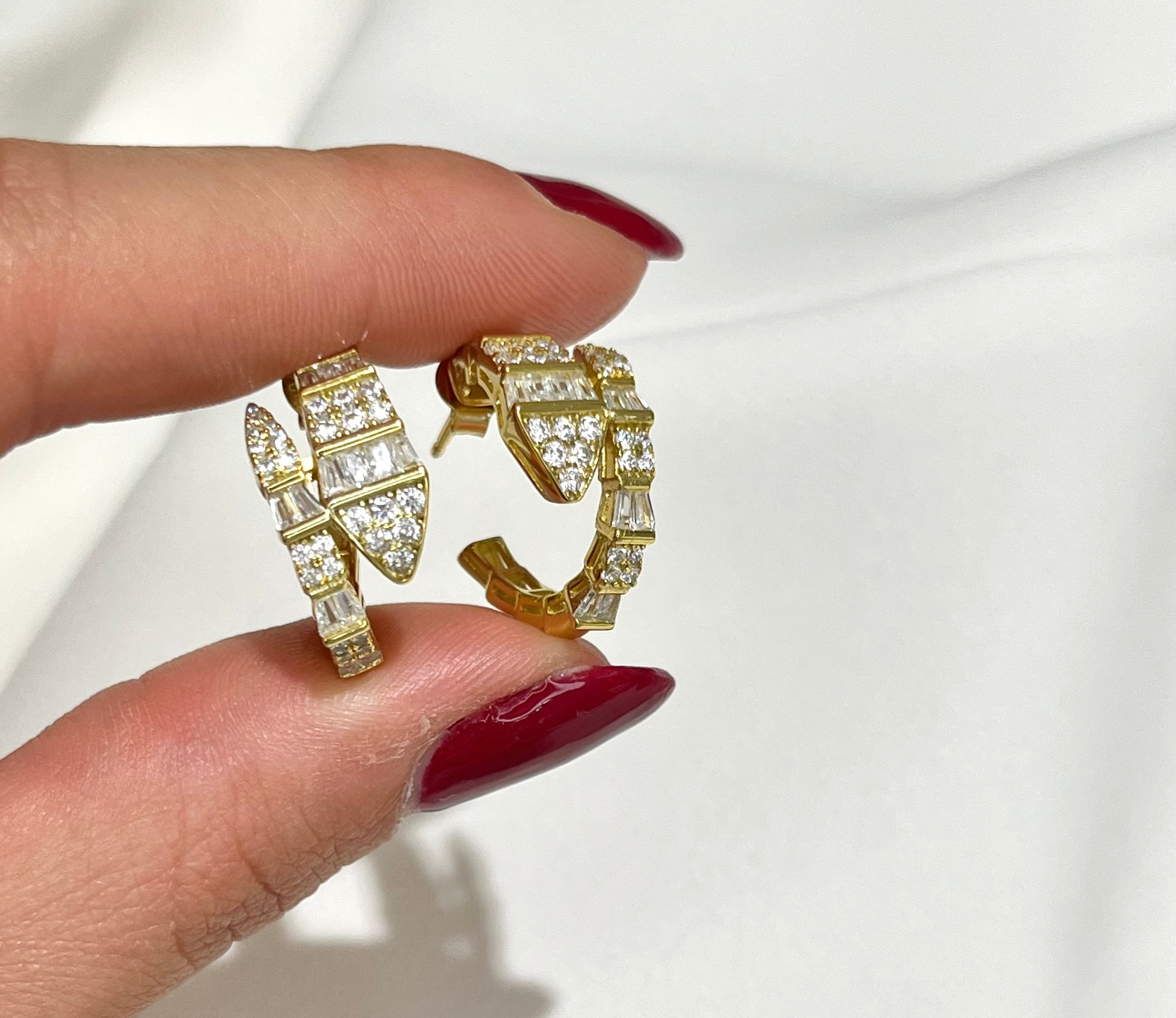 ORECCHINI BRILLIANT SNAKE