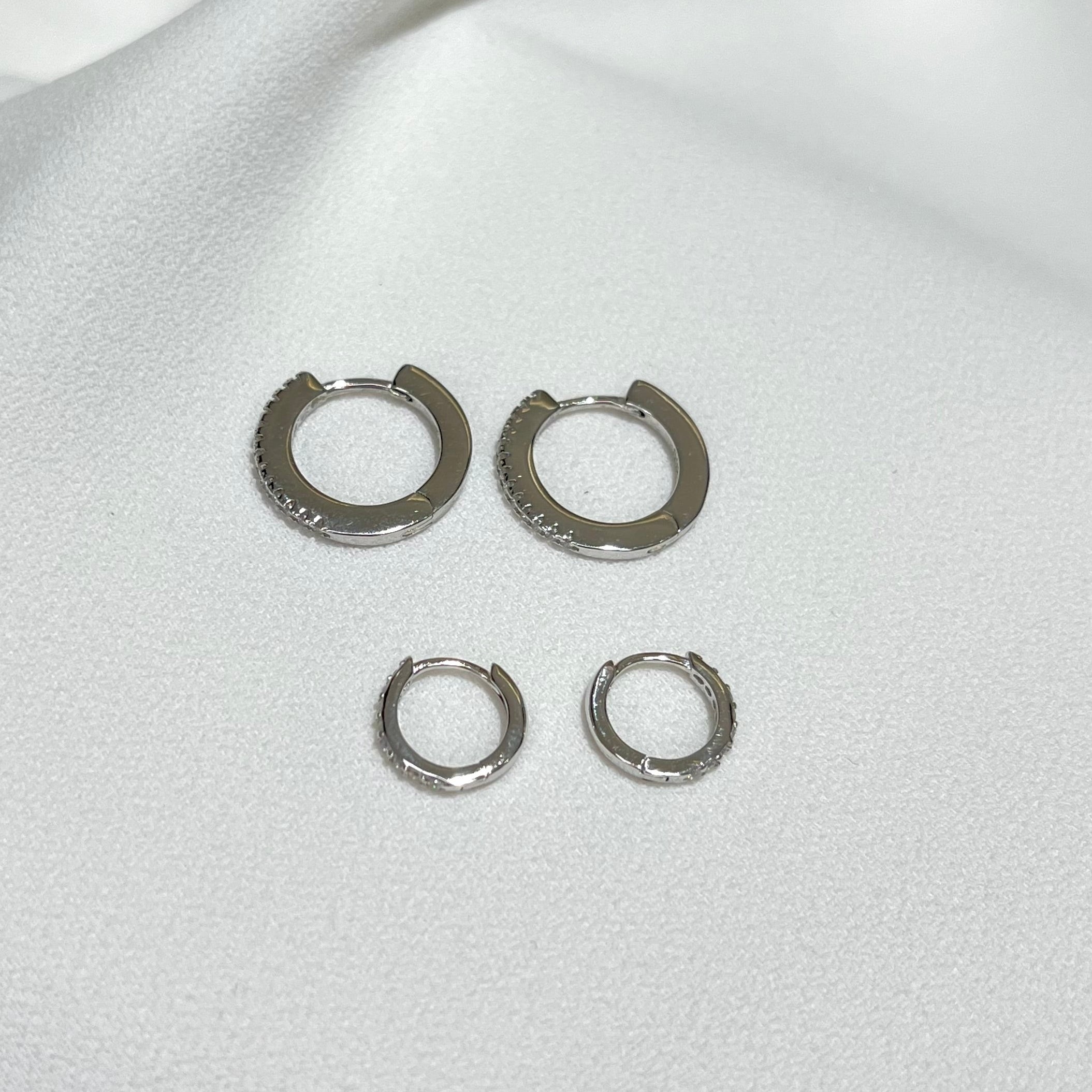 ORECCHINI CERCHIETTI ZIRCONATI