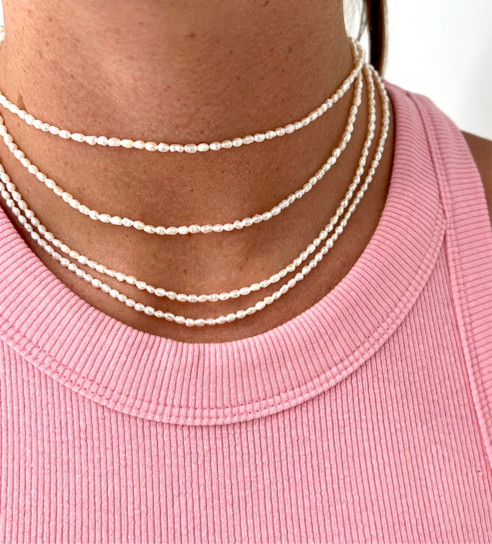 COLLANA MICROPERLA CHICCO DI RISO