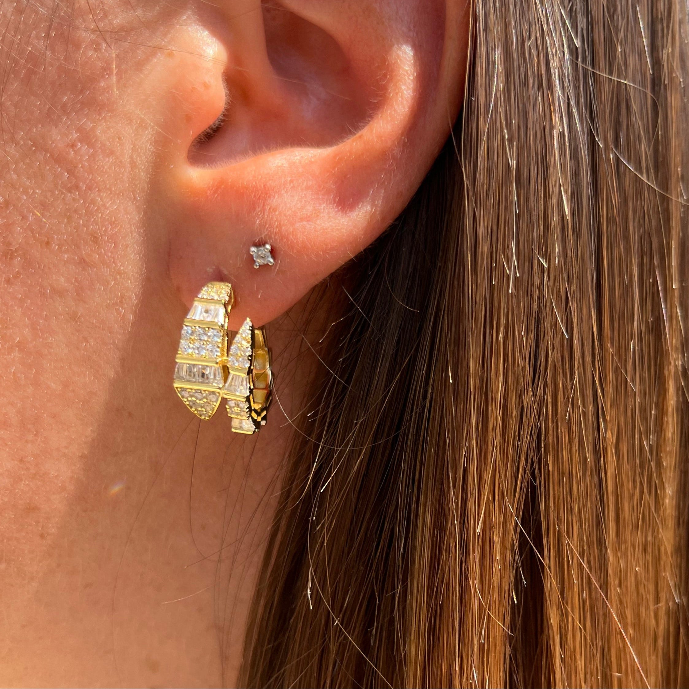 ORECCHINI BRILLIANT SNAKE