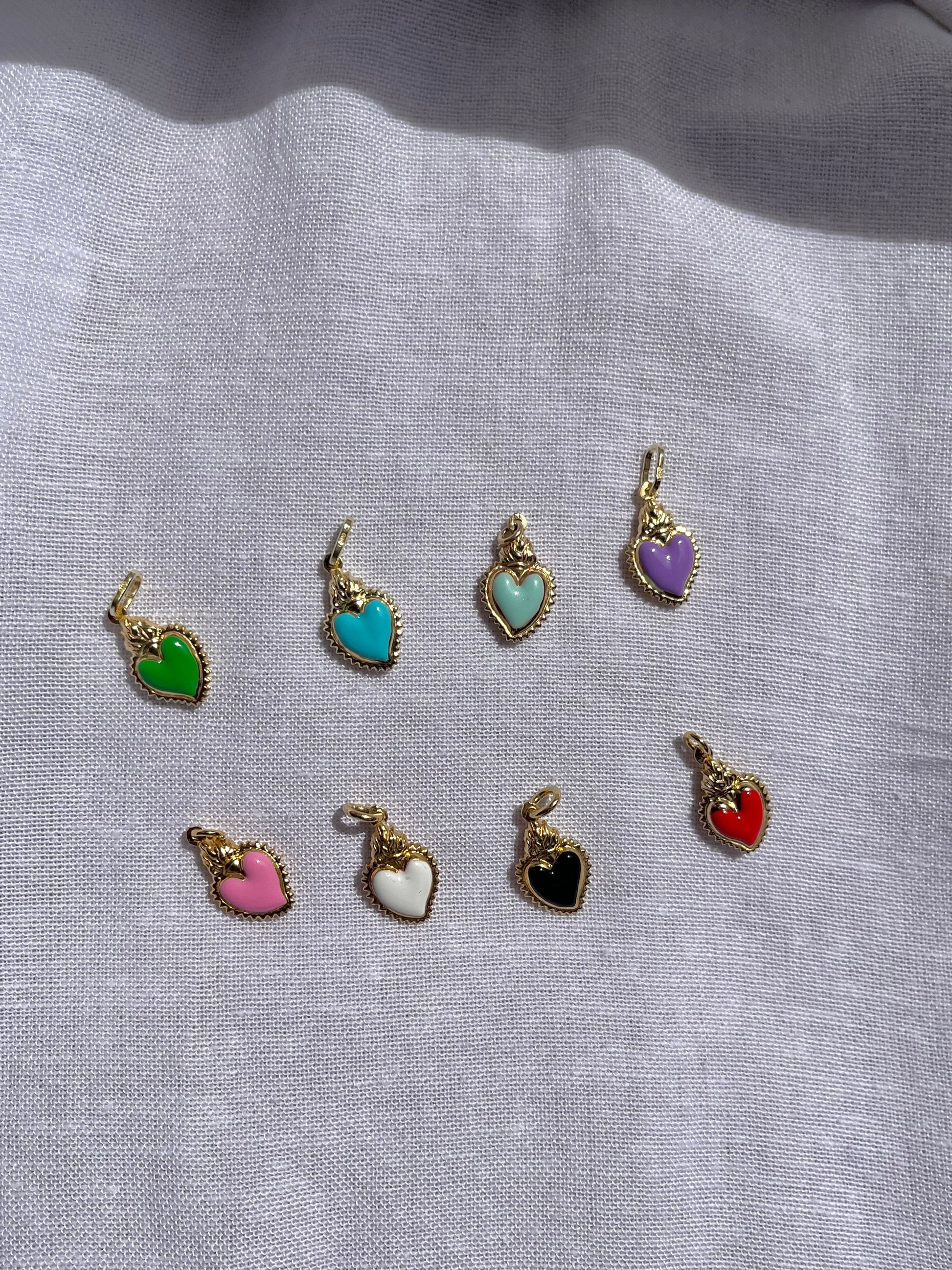 COLLANA CUORE SACRO RAINBOW