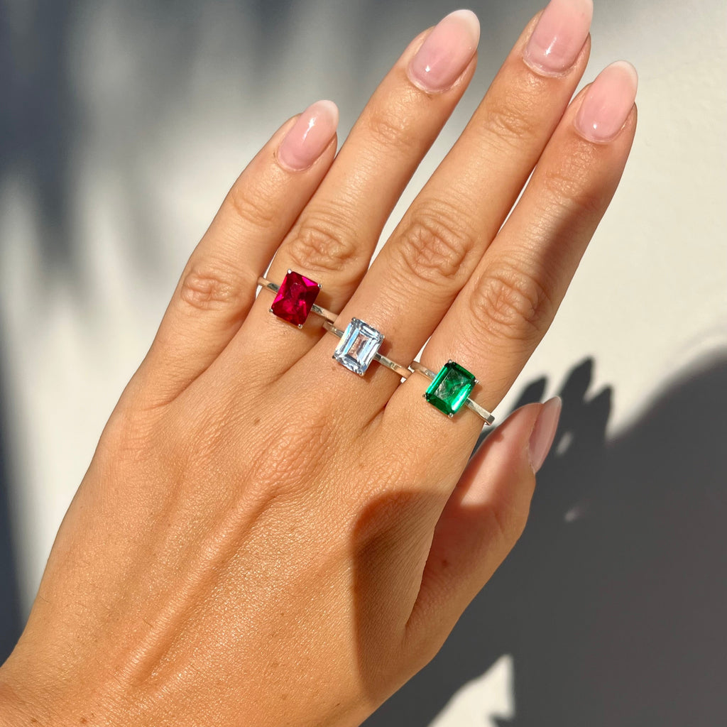ANELLO SOLITARIO RAINBOW
