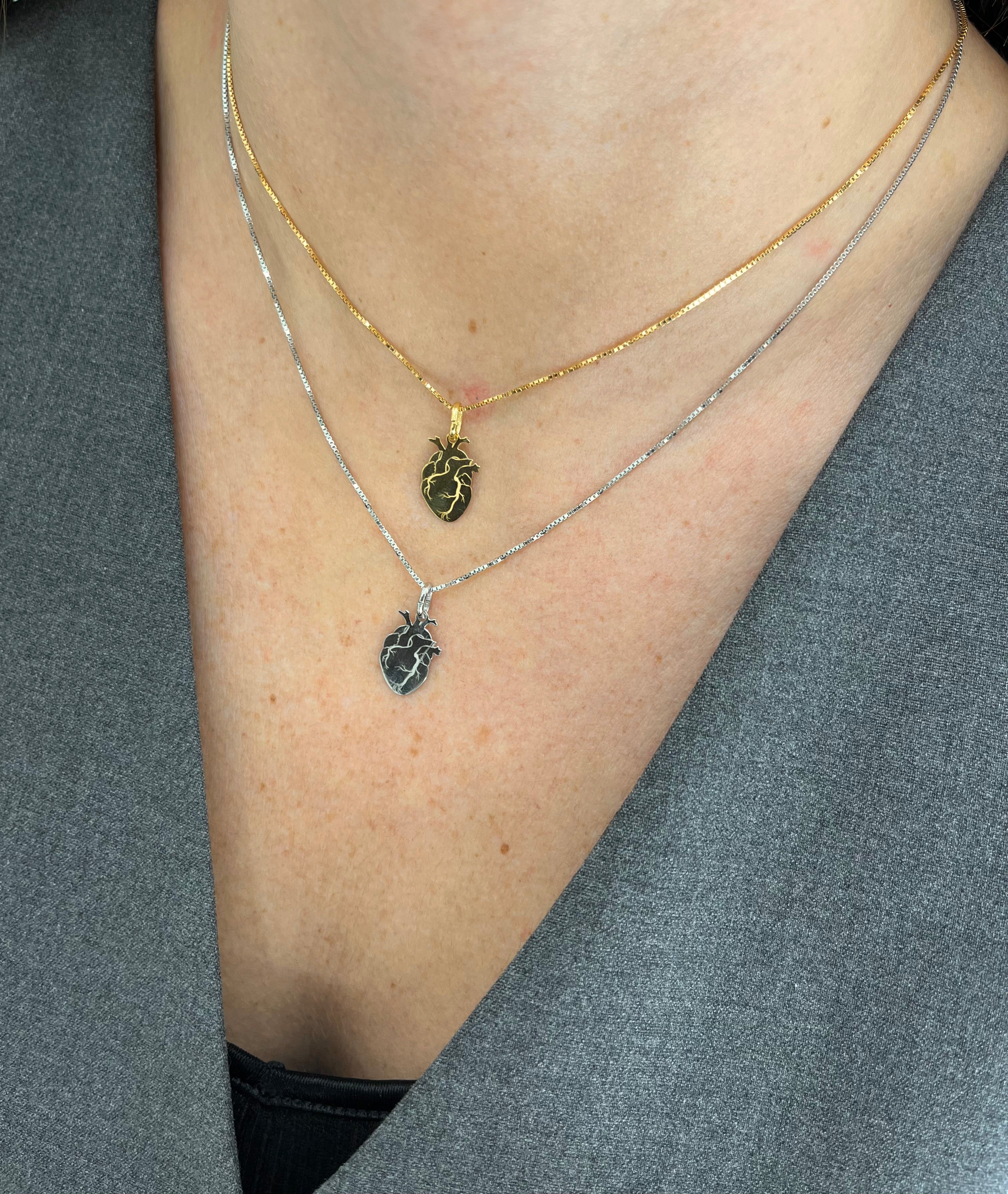 COLLANA CUORE ANATOMICO