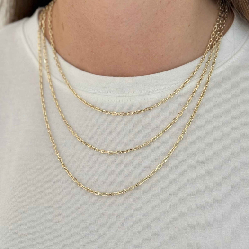 COLLANA CATENA CHICCO DI RISO