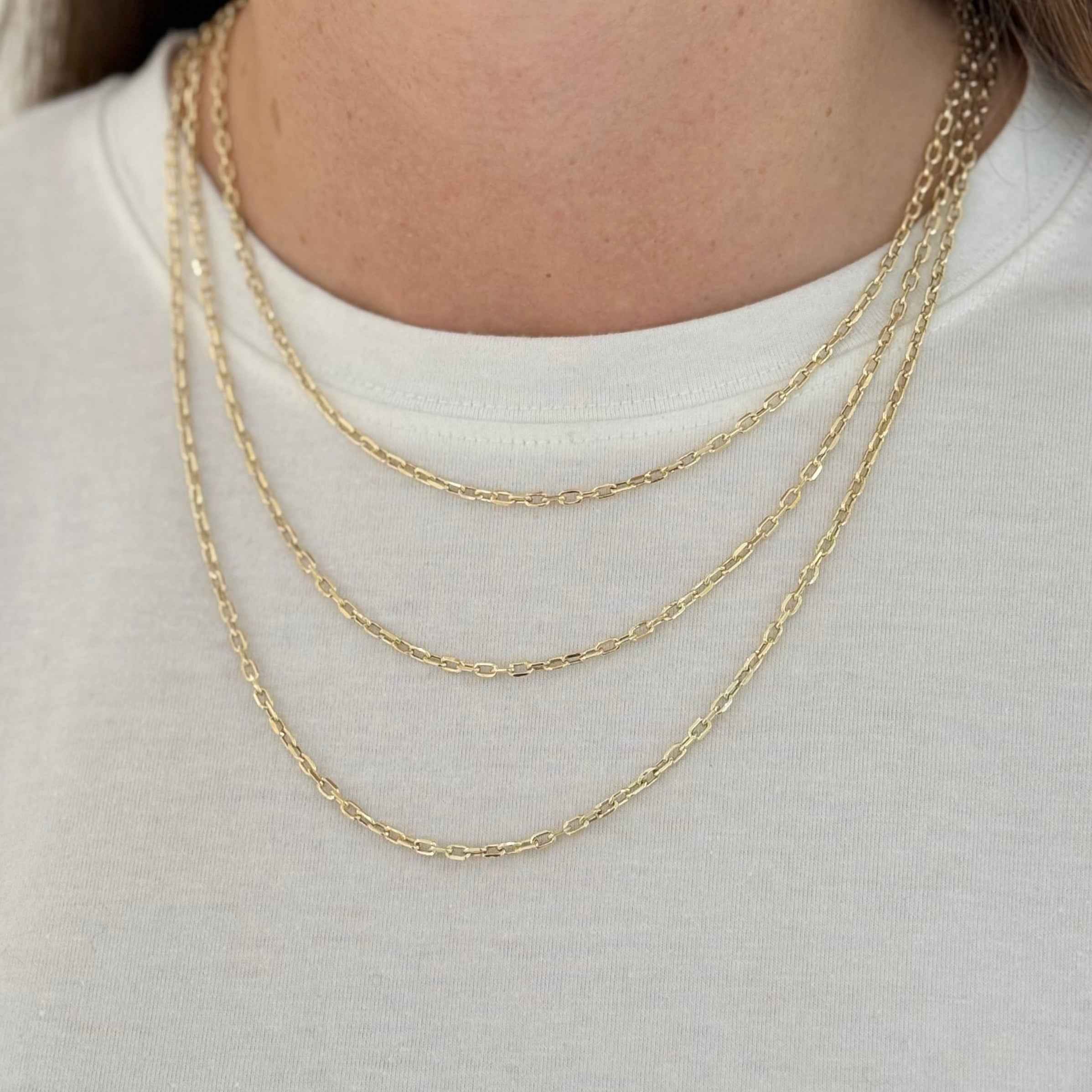 COLLANA CATENA CHICCO DI RISO