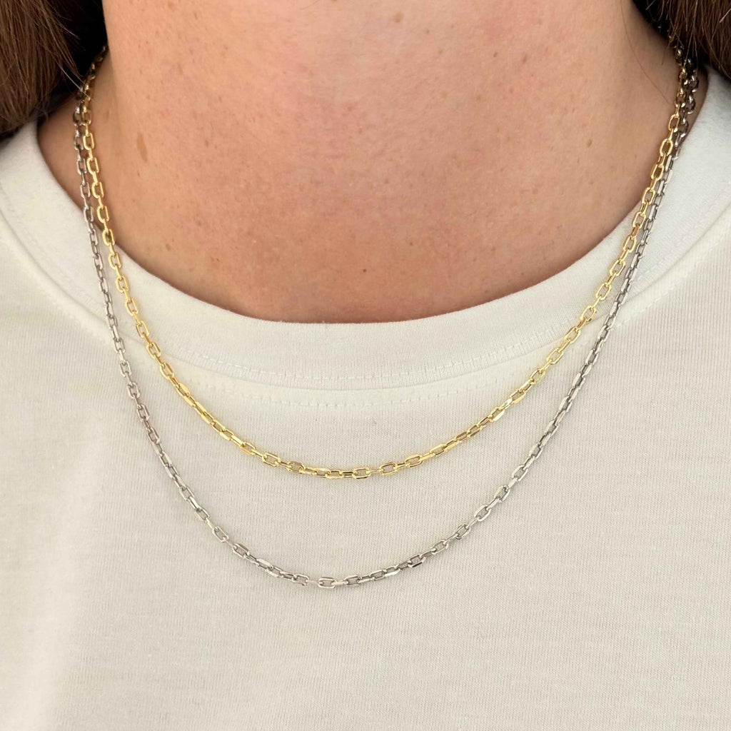 COLLANA CATENA CHICCO DI RISO